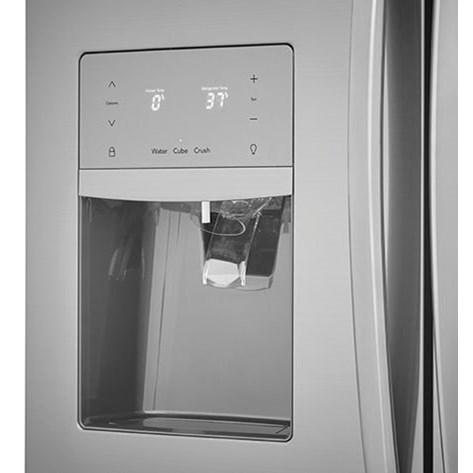 Small french door top refrigerator counter depth